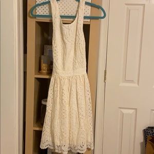 White lace dress